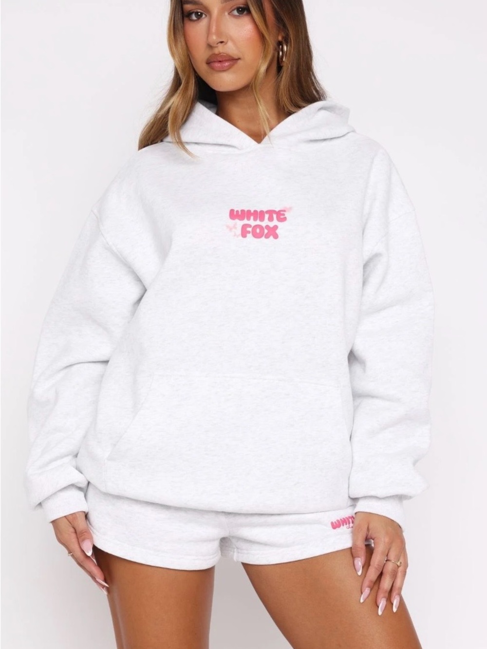 Lucky Thirteen White Fox Hoodie